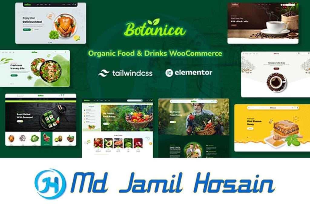 Botanica v1.2.0 organic food and nutrition WordPress theme for health stores, eco-friendly brands, and natural product retailers.