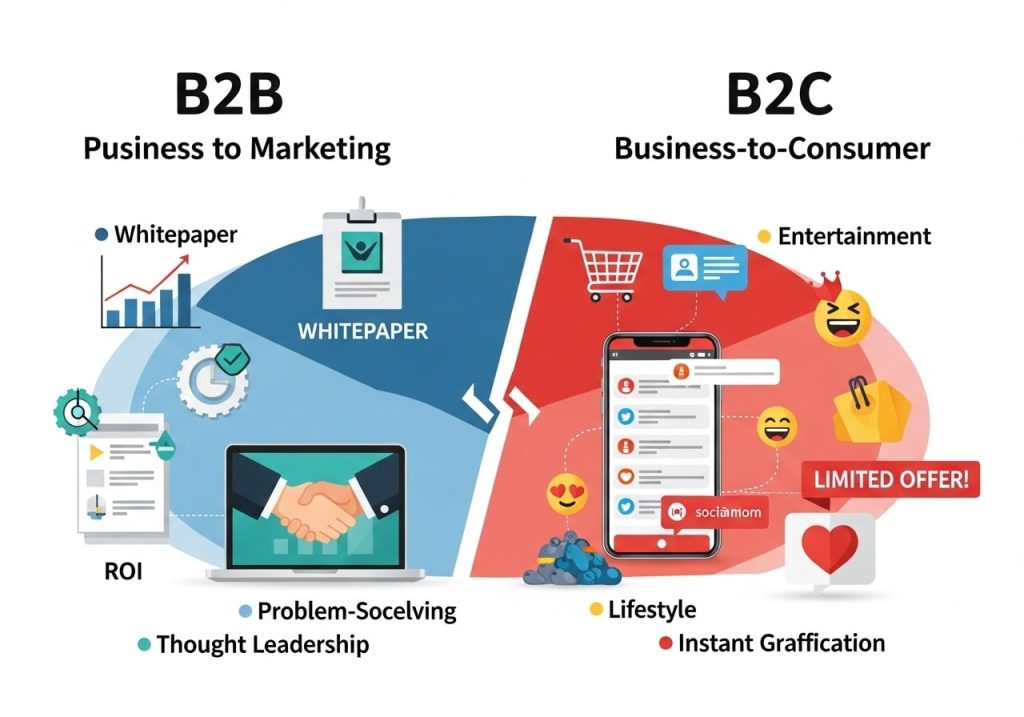 B2B vs B2C Content Marketing Strategies