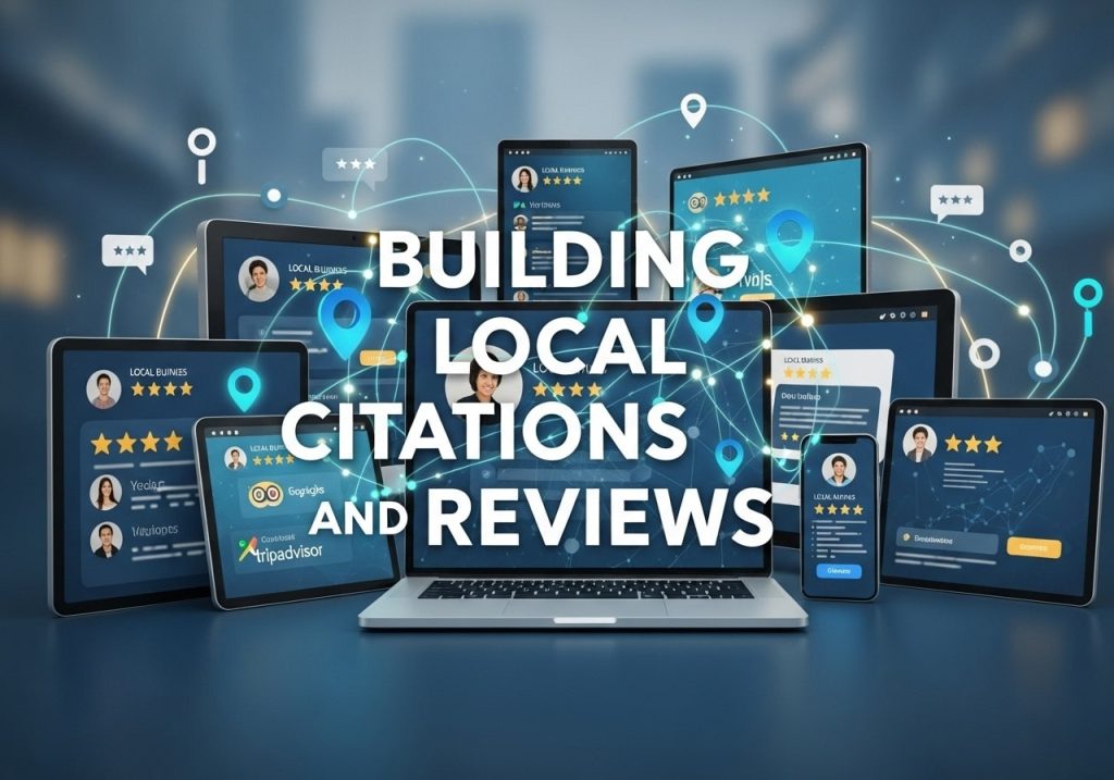 Learn how local citations and customer reviews improve local search visibility for businesses