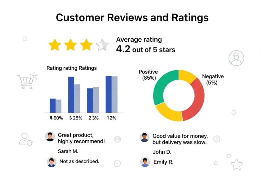 Customer Reviews and Ratings showing the impact of review quantity and quality on local SEO and Google ranking factors.