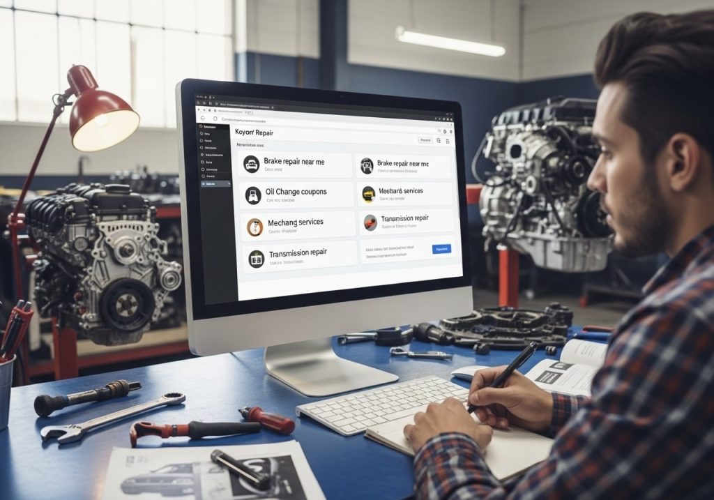 Keyword research for auto repair shops to find the best search terms for local customers