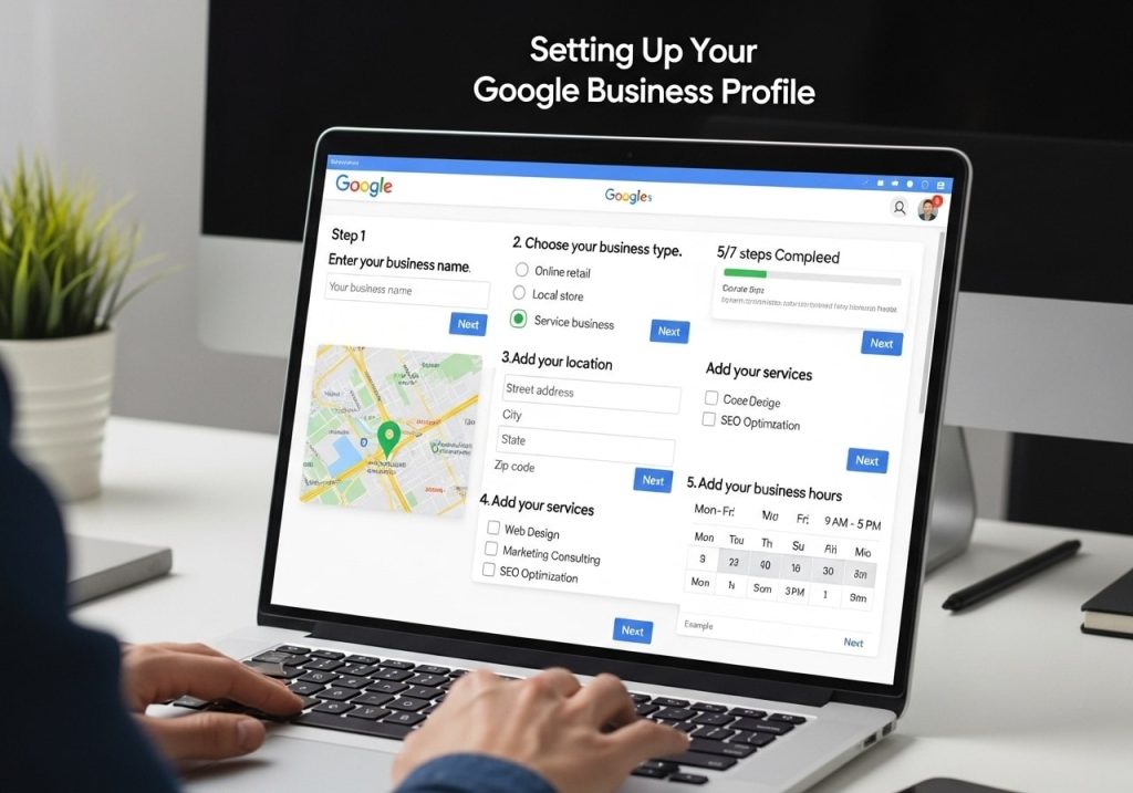Step-by-step guide for setting up your Google Business Profile to improve local search visibility