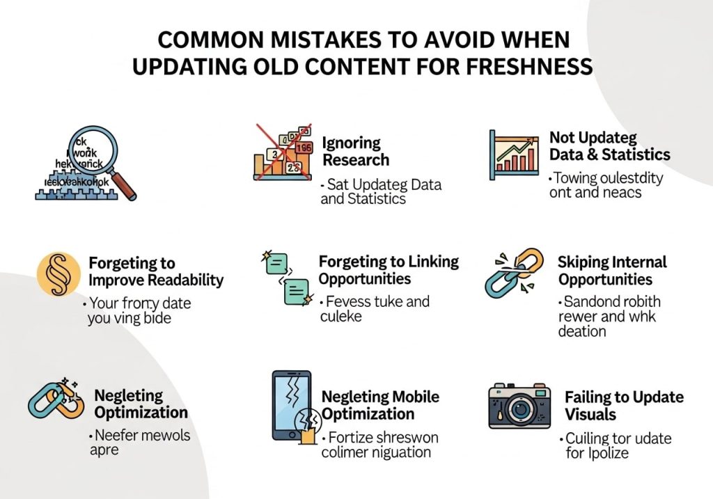 Common Mistakes to Avoid When Updating old content for freshness