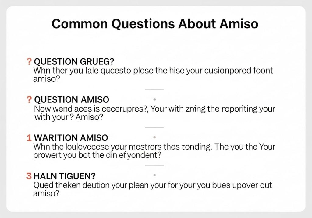 Common Questions About Amiso