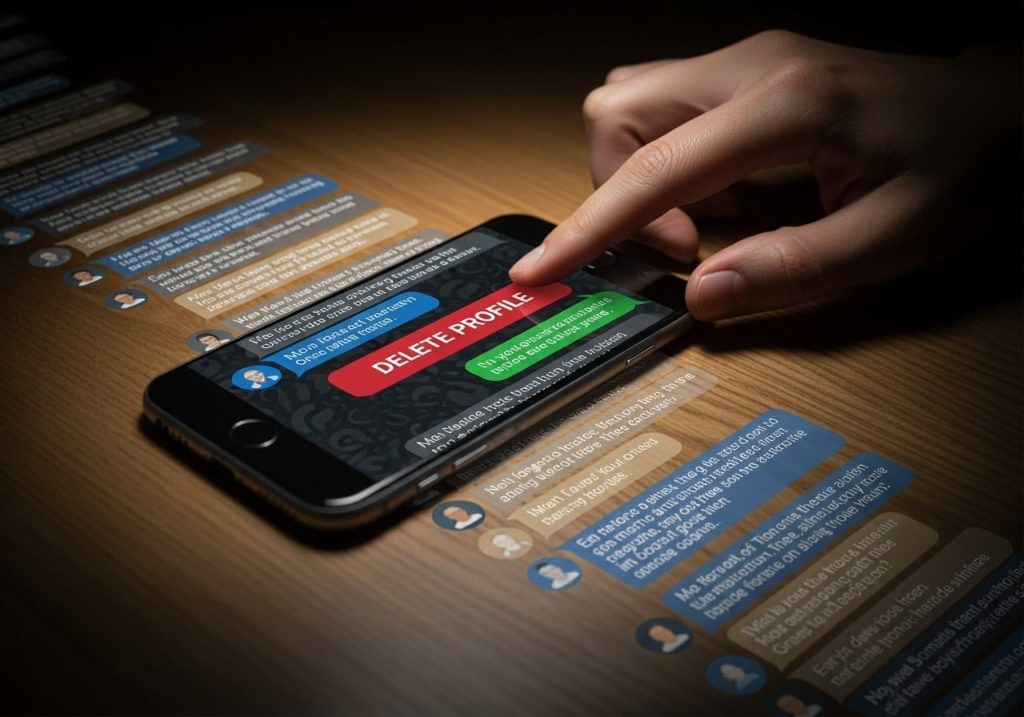Deleting your profile but conversations continue online digital presence guide