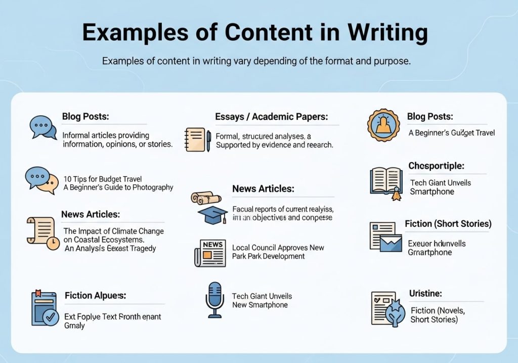 Examples of Content in Writing