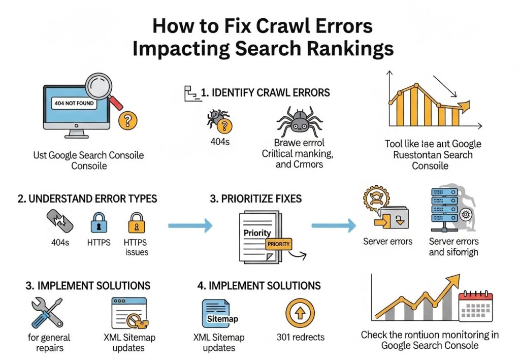 How to Fix Crawl Errors Impacting Search Rankings