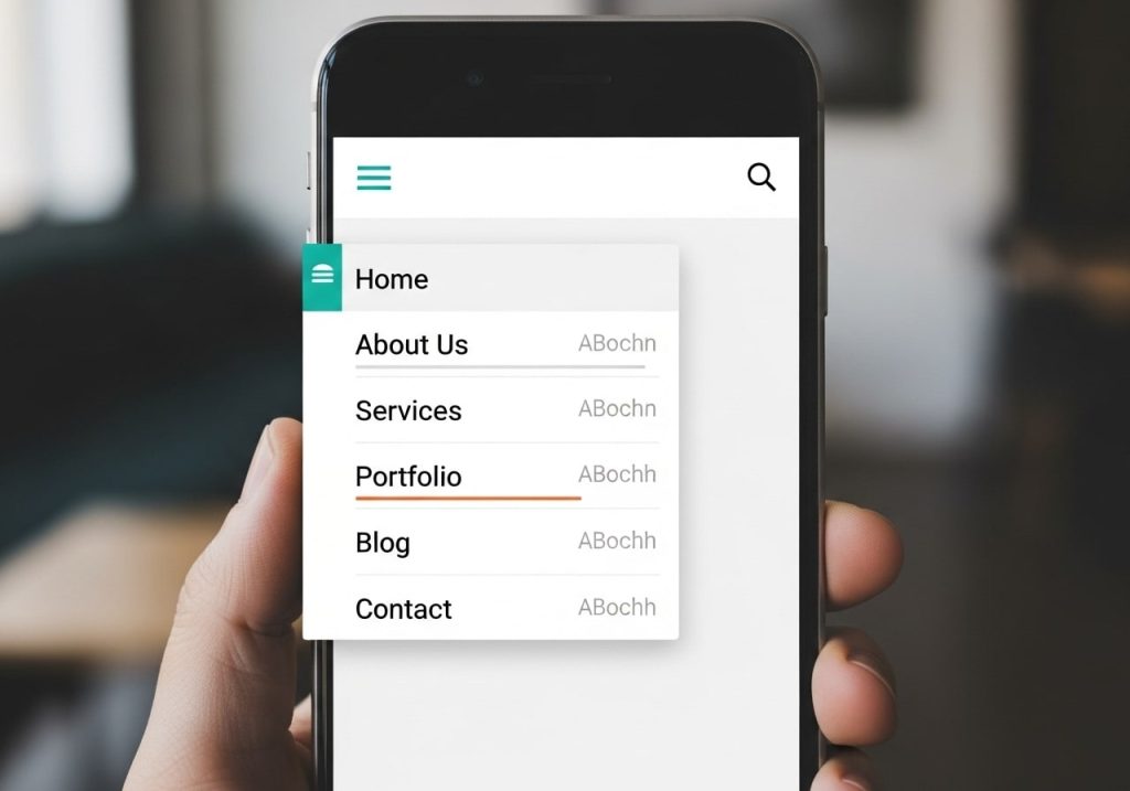 Mobile Website Navigation Design