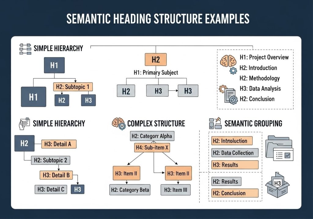 Semantic Heading Structure Examples