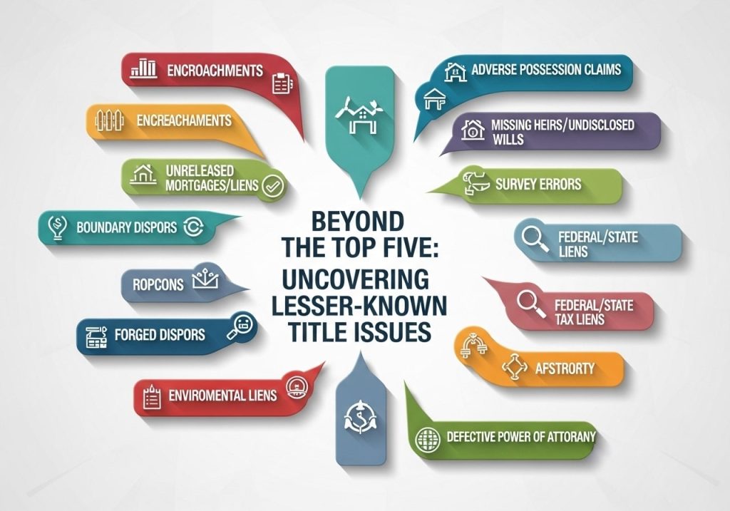 Types of Title Issues Beyond the Top Five