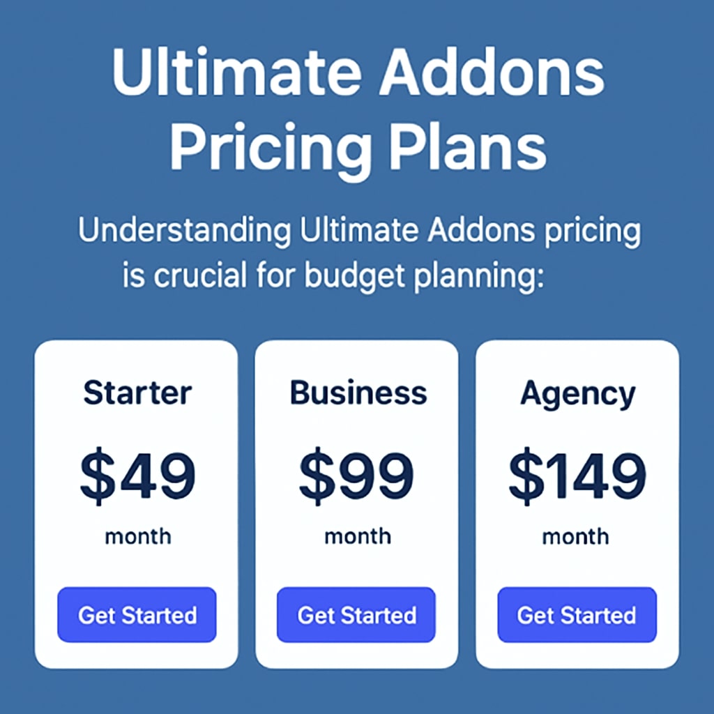 Ultimate Addons Pricing Plans
